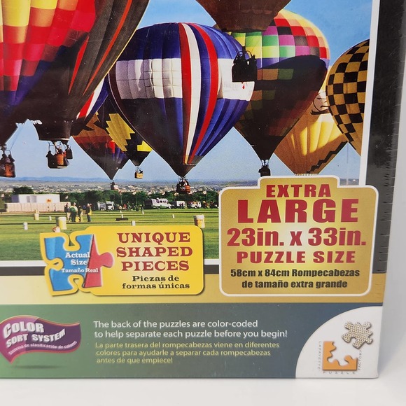 Colorluxe Hot Air Balloon Albuquerque Fiesta 1500 Piece Puzzle New Sealed - Picture 2 of 3